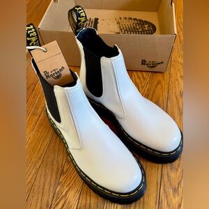 White Dr. Martens boots